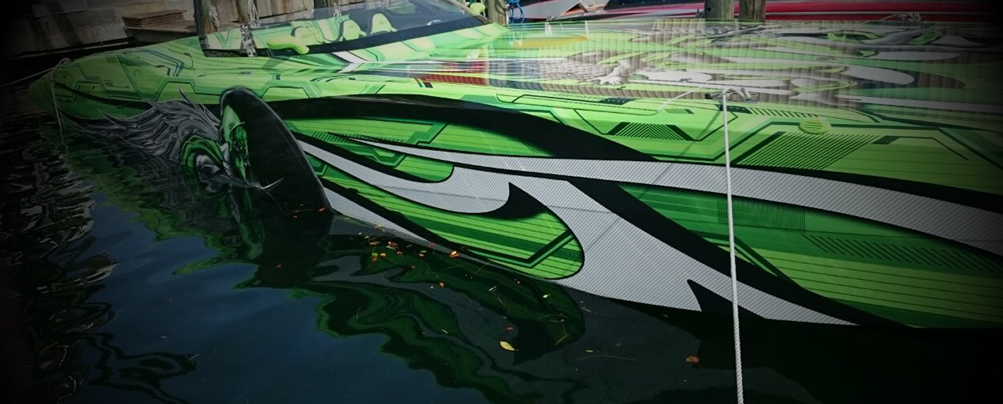 Boat Wraps, Vinyl Boat Graphics, Boat Decal, Custom Wrap, Florida