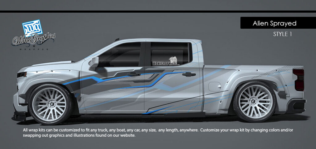 Alien Sprayed | Style 1 | Truck Wrap